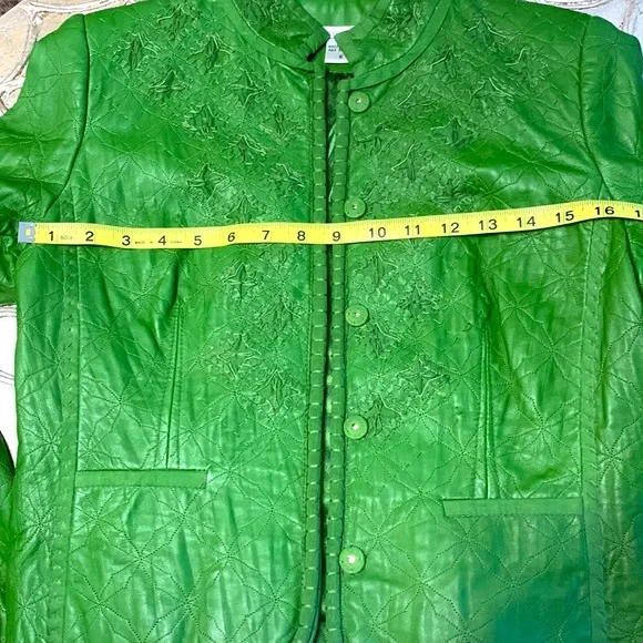 Peter Nygard Green Embroidered Blazer - Picture 11 of 16